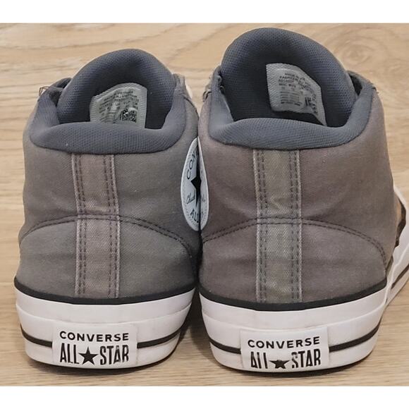 Converse All-Star Chuck Taylor Gray Street Mid Sneakers Mens 10 WOs 12 Pre-owned - Picture 5 of 6